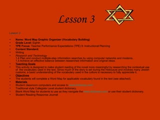 Teacher's 6 Unit Lesson Plan for Integrating Holocaust History and ...