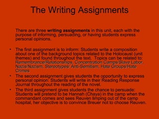 Teacher's 6 Unit Lesson Plan for Integrating Holocaust History and ...