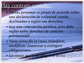 Hay contrato cuando : ,[object Object],[object Object],[object Object],[object Object]