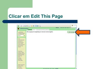Clicar em Edit This Page 