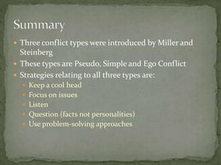 Types of Conflicts | PPTX