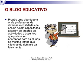 uso do blog na educação