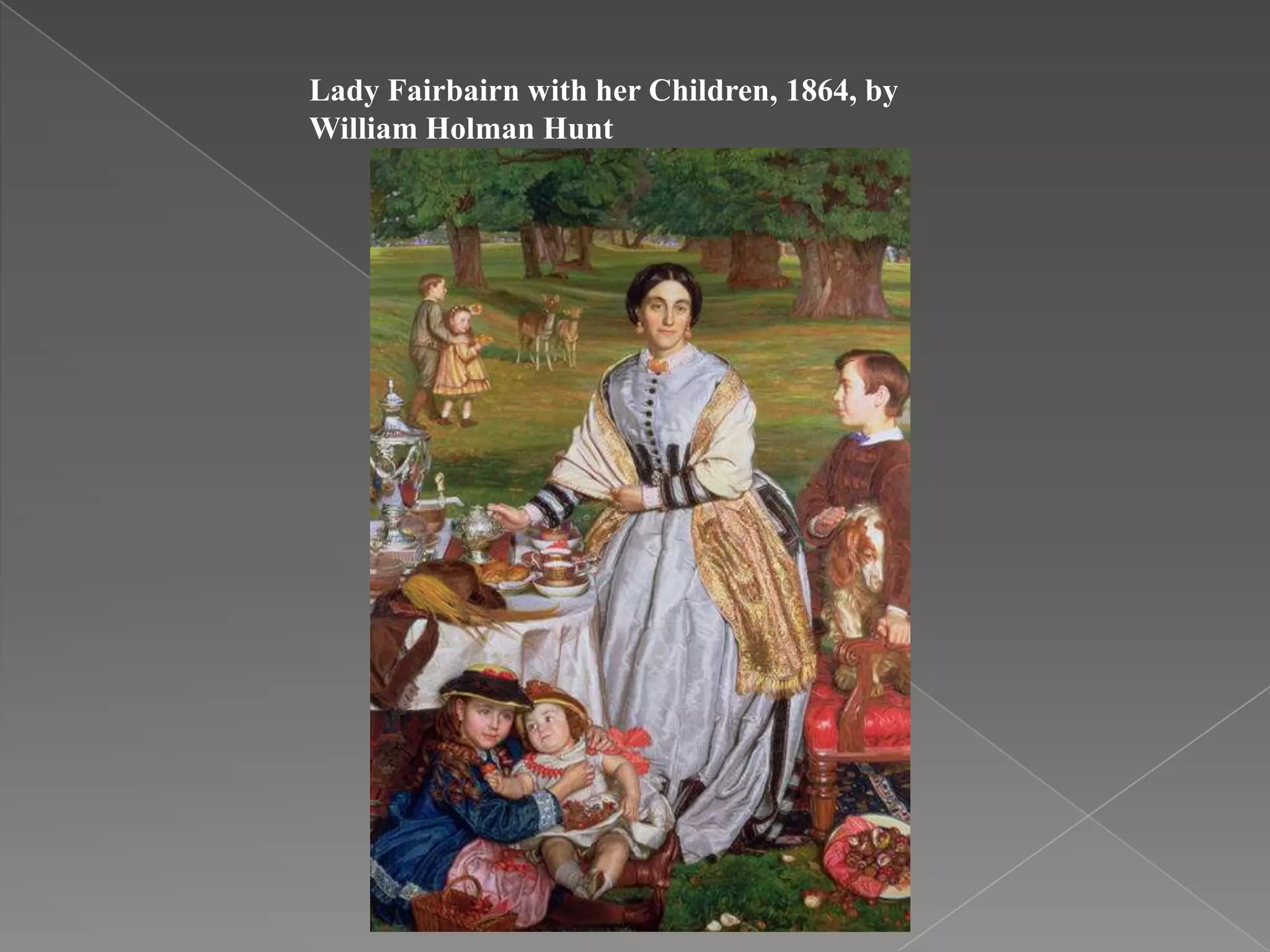 Lady Fairbairn with her Children, 1864, by William Holman Hunt