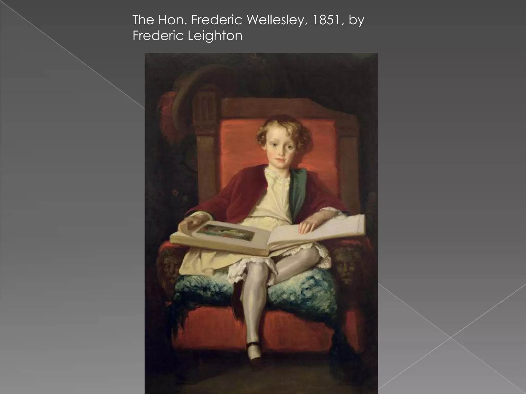 The Hon. Frederic Wellesley, 1851, by Frederic Leighton