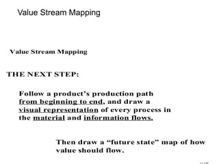 Value Stream Mapping 