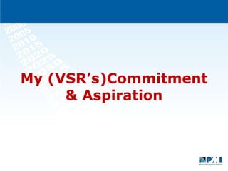 My (VSR’s)Commitment & Aspiration 