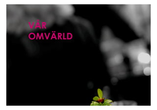 VÅR
OMVÄRLD
 