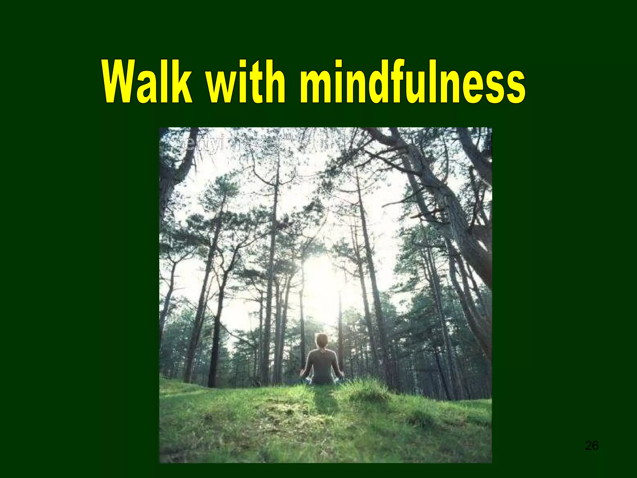 Walk with mindfulness 