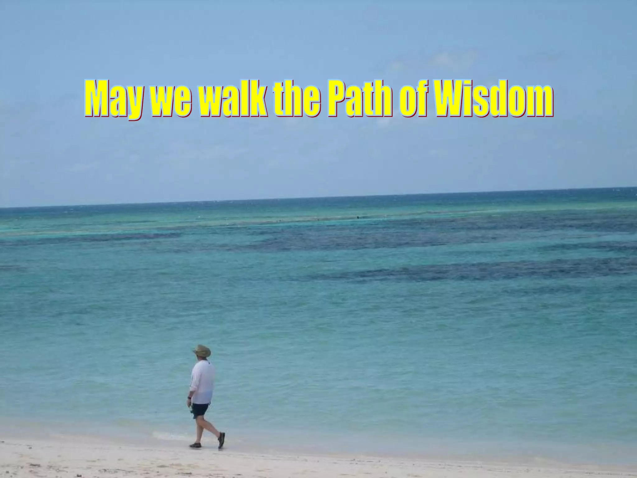 May we walk the Path of Wisdom 
