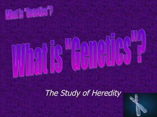 What is &quot;Genetics&quot;? The Study of Heredity 