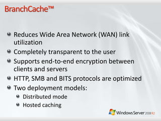 Windows Server 2008 R2 Overview