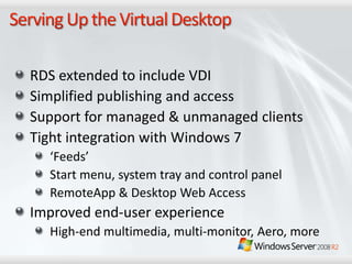Windows Server 2008 R2 Overview
