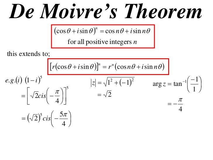 X2 T01 05 de moivres theorem