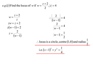 X2 T01 12 locus & complex numbers 3 | PDF