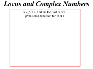 X2 T01 12 locus & complex numbers 3 | PDF