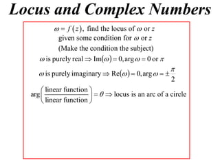 X2 T01 12 locus & complex numbers 3 | PDF