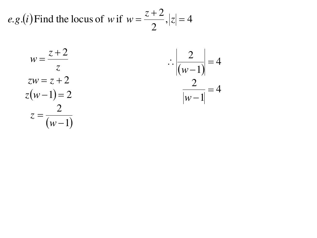 X2 T01 12 locus & complex numbers 3