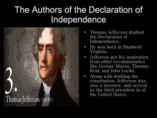 the president who drafted the declaration of independence was
