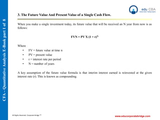 Cfa Level 1 Quantitative Methods.pdf Cfa level 1 quantitative analysis e book part 1 | PDF