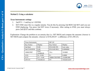 Cfa level 1 quantitative analysis e book part 1 | PDF