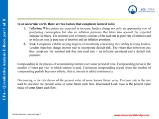 Cfa level 1 quantitative analysis e book part 1 | PDF