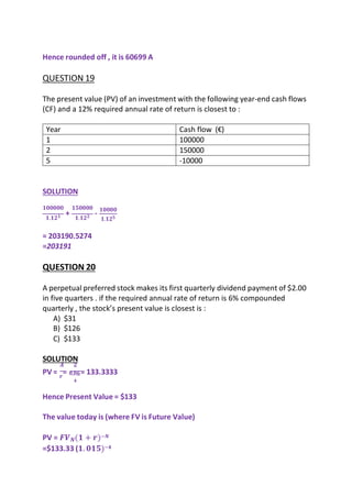 CFA LEVEL 1 TIME VALUE OF MONEY QUESTION PAPERS.pdf