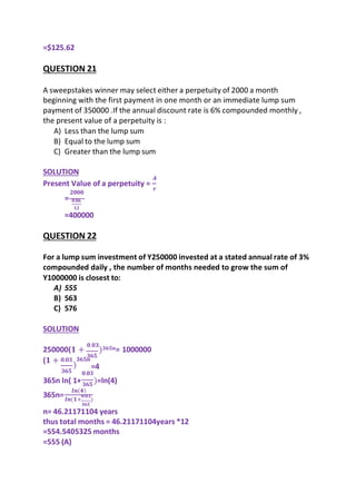 CFA LEVEL 1 TIME VALUE OF MONEY QUESTION PAPERS.pdf