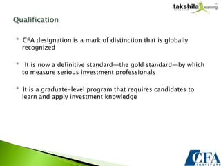 Cfa Slides Examples CFA Training Course | PPTX