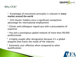 Cfa Slides Examples CFA Training Course | PPTX