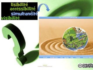 Visibilité
Accessiblité
Lisibilité
Actualité optimales




                      Angelica Laurençon
 