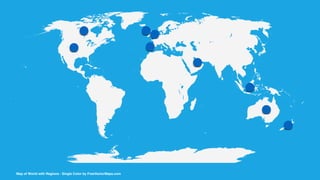Map of World with Regions - Single Color by FreeVectorMaps.com 
 