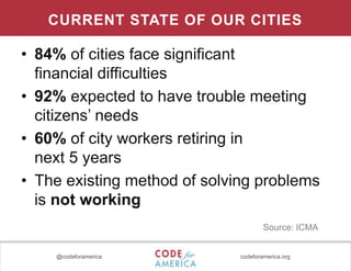 Code for America 2011 Projects Overview | PPTX