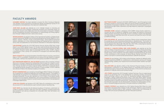 22 MNTL RESEARCH HIGHLIGHTS 23
FACULTY AWARDS
ILESANMI ADESIDA has been selected to receive the 2016 Functional Materials
John Bardeen Award presented by the Minerals, Metals and Materials Society for his
contributions to and leadership in the electronic materials field.
JEAN PAUL ALLAIN was selected as a U.S. Fulbright Scholar to Colombia and
awarded the 2015-2016 Fulbright–Colciencias Innovation and Technology Award. He
will conduct research with collaborators from the Universidad de Antioquia in Medellin
aimed at developing functional nanomaterials for biotechnology and energy applica-
tions through multiple short-term visits to this country.
RASHID BASHIR was elected a Fellow of the International Academy of Medical  Bi-
ological Engineering (IAMBE) and the BiomedicalEngineering Society (BMES) in 2015.
Bashir’s research interests include bionanotechnology, biomicroelectromechanical
systems, laboratory on a chip, interfacing biology and engineering from molecular to
tissue scale, and applications of semiconductor fabrication to biomedical engineering.
CAN BAYRAM received the 2014 IEEE Electron Devices Society (EDS) Early Career
Award—one of EDS’s highest honors—for his early career technical achievements. Be-
fore joining the Illinois faculty in 2015, Bayram was a post-doctoral researcher at IBM’s
T.J. Watson Research Center where he developed thin-film LEDs. At MNTL, Bayram
is developing a novel, vertical LED architecture for biological and solid-state lighting
applications.
KENT CHOQUETTE was elected president of the IEEE Photonics Society, a role that he
begins in 2016. As president, Choquette aims to improve the way research is released
to the public, making it less expensive and more quickly accessible for researchers.
ECE PROFESSOR EMERITUS JIM COLEMAN received a 2015 University of Illinois
Electrical  Computer Engineering Distinguished Alumni award for research accom-
plishments in the field of compound semiconductor crystal growth, teaching, and ser-
vice. A faculty member for 31 years, Coleman retired in 2013. He is currently an electri-
cal engineering faculty member at the University of Texas at Dallas. In 2014, Coleman
was elected a Fellow of the National Academy of Inventors.
BRIAN CUNNINGHAM was invested as Donald Biggar Willett Professor of Engineer-
ing, recognizing his intellectual leadership and outstanding research. Cunningham is
internationally recognized for his contributions to the advancement of photonic crys-
tal-based biosensing. He was also selected as a 2014 Fellow of the Optical Society
of America for the invention, development, and commercialization of biosensors and
detection instrumentation based on nanostructured surfaces and for the development
of biological applications.
JOHN DALLESASSE was elected a 2015 IEEE Fellow for contributions to the oxida-
tion process of III-V semiconductors used in photonic device manufacturing.
GARY EDEN was inducted into the National Academy of Inventors, a distinction ac-
corded to academic inventors. Eden has more than 70 patents, including several that
he’s licensed to two start-up companies he co-founded—Eden Park Illumination and
EP Purification.
MATTHEW GILBERT received a 2014 NSF CAREER award—one of the agency’s most
prestigious awards for junior faculty. Gilbert will use the research funding to determine
the potential of topological materials to make information processing systems by un-
derstanding the light-matter interactions and high-frequency responses in topological
nanosystems.
SONGBIN GONG received a prestigious 2014 DARPA Young Faculty award for a
concept that aims to develop an integrated circuit design that replaces conventional
CMOS transistor technology. Specifically, he aims to develop a system that dissipates
very little energy as waste heat, and which can recover and reuse the most of the heat
as additional energy.
NICK HOLONYAK JR. received the University of Illinois Alumni Achievement Award
for pioneering and world-renowned achievements in optoelectronics. The inventor of
the first practical semiconductor LED and laser, Holonyak earned three electrical engi-
neering degrees from Illinois (BS 1950, MS 1951, PhD 1954), conducting his doctoral
research under two-time Nobel laureate John Bardeen.
XIULING LI, JIANJUN CHENG, AND JOHN ROGERS were selected as the first
class of College of Engineering Faculty Entrepreneurial Fellows to develop technology
and test its commercial applications. Li also received a Donald Biggar Willett Faculty
Scholar award, which recognizes mid-career College of Engineering faculty who excel
in their contributions to the university. An Illinois faculty member since 2007, Li’s re-
search is focused on nanostructured semiconductor materials and devices.
LOGAN LIU was elected a 2015 Fellow of the American Institute for Medical and Bi-
ological Engineering (AIMBE) for contributions to biomolecular sensing and imaging
nanotechnology, enabling new medical and environmental health research and appli-
cations.
WILLIAM KING was elected a Fellow of the American Physical Society in 2014 for
distinguished contributions to the applied physics of nanometer-scale thermal and
mechanical property measurements, and the translation of this work to numerous ap-
plications in materials science and nanotechnology.
JOE LYDING received the 2014 Foresight Institute Feynman Prize for experimental
work for his pioneering work in the development of scanning tunneling microscope
(STM) technology. Lyding is also known for developing hydrogen depassivation li-
thography, a generic patterning technique using a resist that allows pattern transfer
to enable many different types of structures and functionalization of surfaces, all while
maintaining atomic resolution and precision. Lyding was also elected a 2014 Fellow of
the American Association for the Advancement of Science for distinguished contribu-
tions in nanotechnology and discovery of the giant deuterium isotope effect.
GABRIEL POPESCU was selected as a 2015 Optical Society/OSA Fellow for novel
quantitative nanoscale phase imaging of cells and tissues. Popescu’s group develops
novel optical methods based on light scattering, interferometry, and microscopy, to
image cells and tissues quantitatively and with nanoscale sensitivity.
ADESIDA GONG
LI
CHENG
ROGERS
ALLAIN
BASHIR
DALLESASSE
 