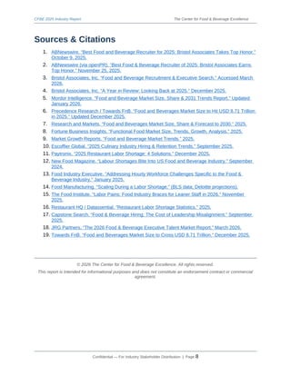 2025 Food & Beverage Industry Report: Executive Talent Acquisition and ...