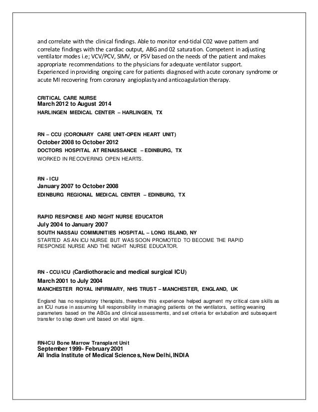 nurse educator resumes