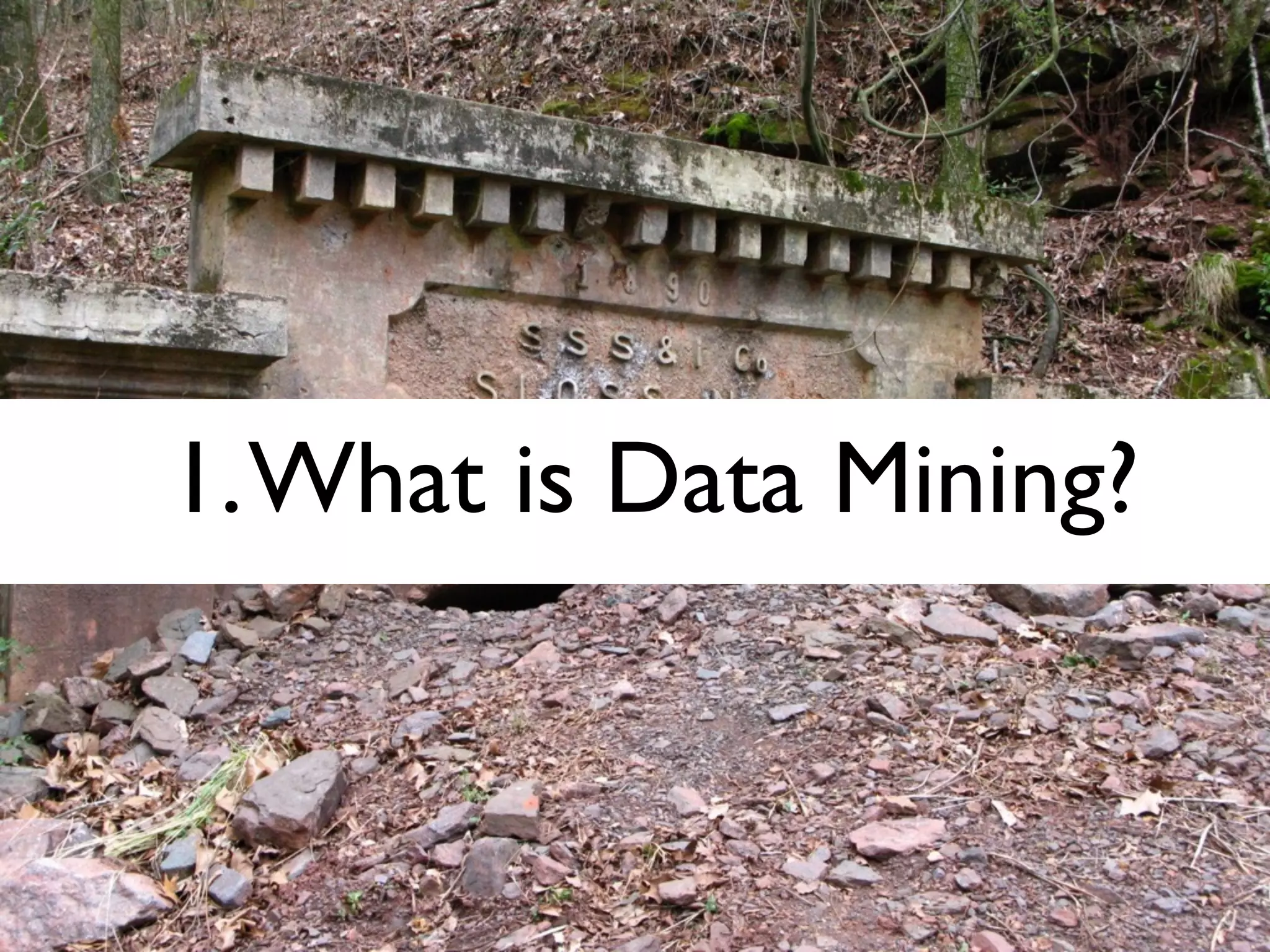 1.What is Data Mining?
 
