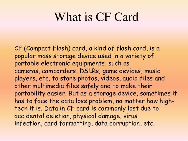 cf card recovery for mac