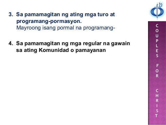 clp talk 11 Download cfc clp talk 11 download document 1 north1e chapter, angeles city christian life program talk no 11 ang buhay at misyon ng couples for christ c o u p l. clp talk 11 Download cfc clp talk 11 download document 1 north1e chapter, angeles city christian life program talk no 11 ang buhay at misyon ng couples for christ c o u p l.