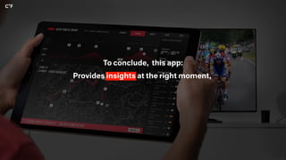 Provides insights at the right moment,
To conclude, this app:
 