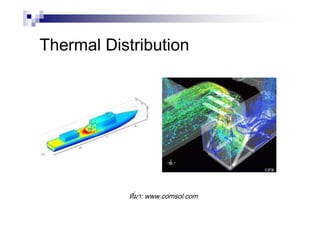 Thermal Distribution
ที่มา: www.comsol.com
 