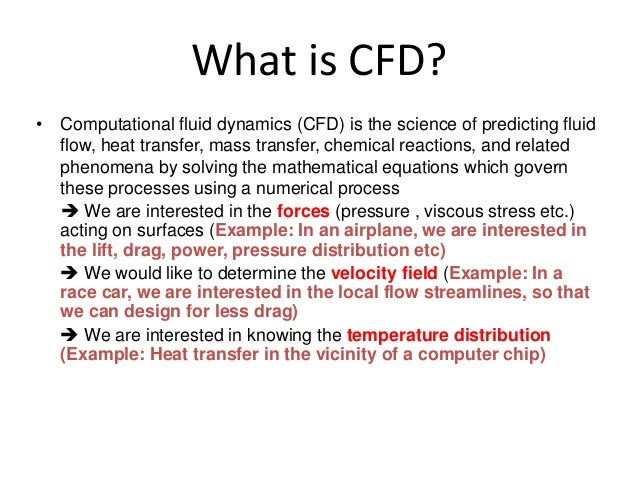 Putational Fluid Dynamics Cfd