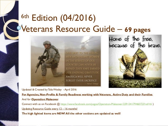 6th edition veterans resources guide april 2016 show samples flyers for a veterans affair 2016