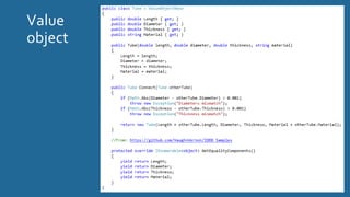Value
object
 