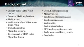 CFD acceleration with FPGA (byteLAKE's presentation from PPAM 2019)