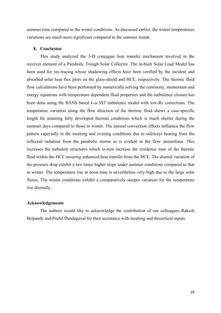 CFD Analysis of a Heat Collector Element in a Solar Parabolic Trough ...
