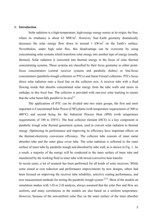 CFD Analysis of a Heat Collector Element in a Solar Parabolic Trough ...