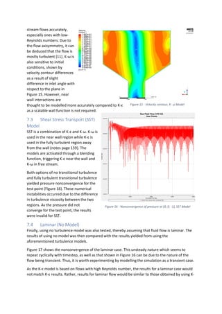 CFD Coursework: An Investigation on a Static Mixer | PDF