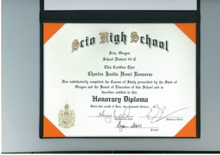 Scio High Scohool diploma