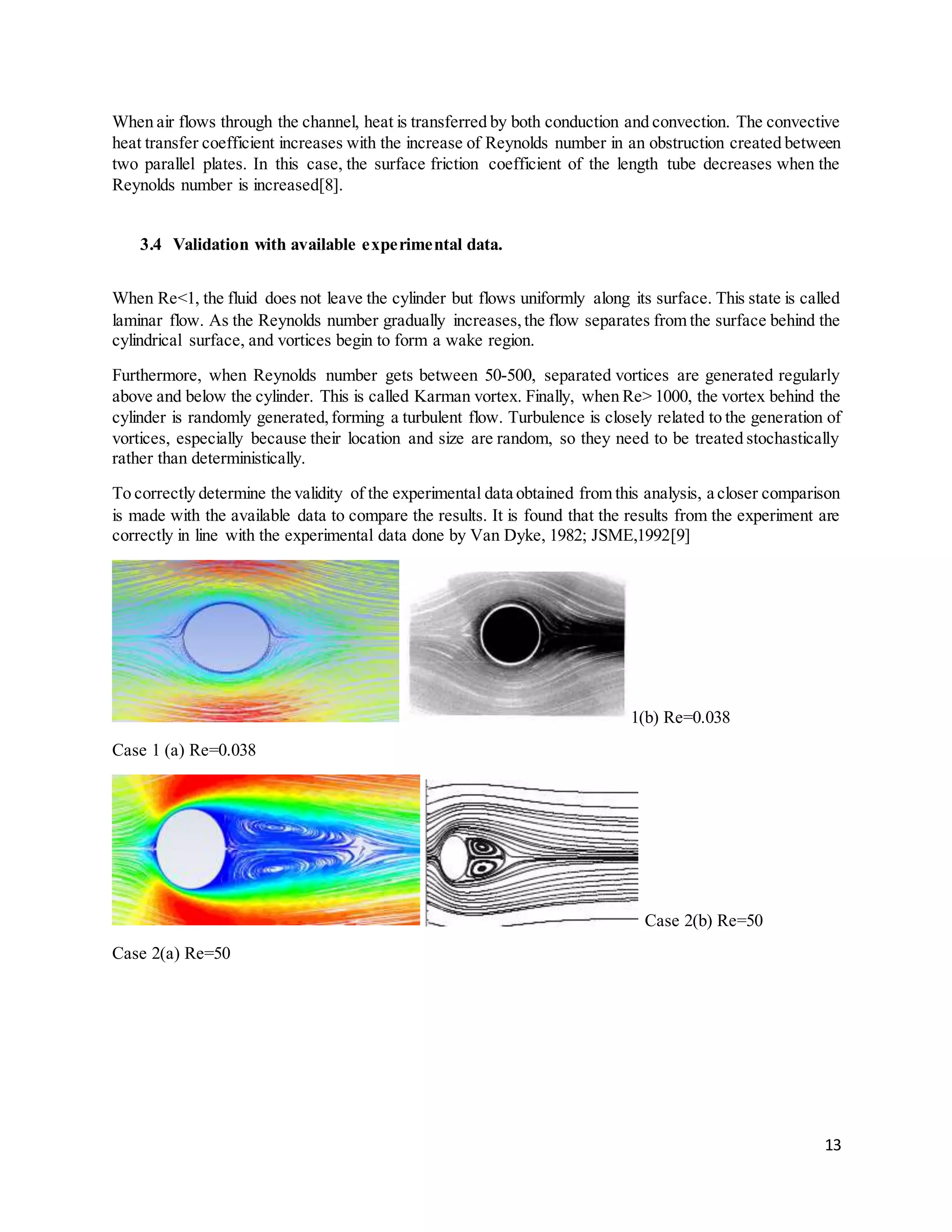 Cfd fundamental study of flow past a circular cylinder with convective ...
