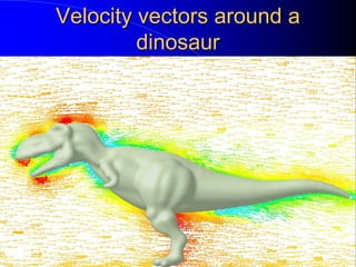 40
Velocity vectors around a
dinosaur
 